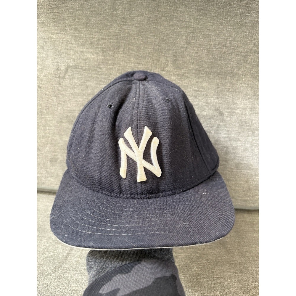 New York Yankees Hat Blue 7‎ 1/8 59FIFTY Fitted MLB Vintage Wool Baseball